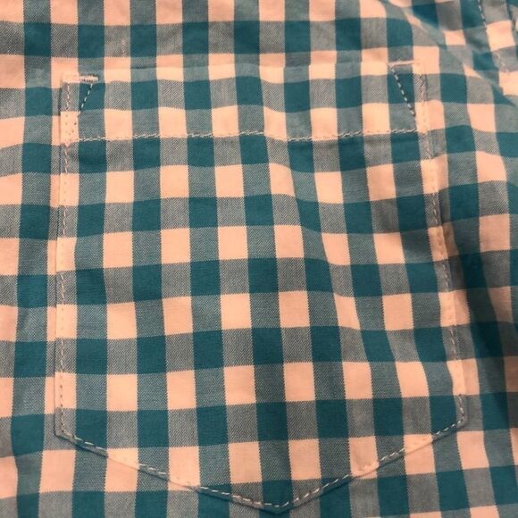 Crewcuts Turquoise Gingham Button Down Shirt - Picture 4 of 6